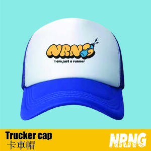 NRNG "I am just a runner" water flask navy trucker cap