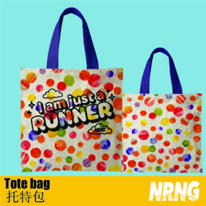 NRNG "I am just a runner" polka dot tote bag