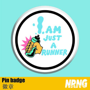 NRNG slogan pin badge 1