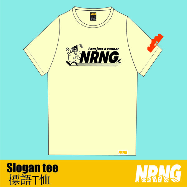 NRNG "I am just a runner" water flask man tee
